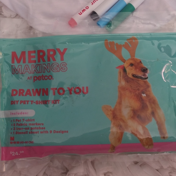 Merry Marking Dyi Pet T - Shirt size Medium 16 to 18 inch( 40 to46cm - Picture 3 of 3
